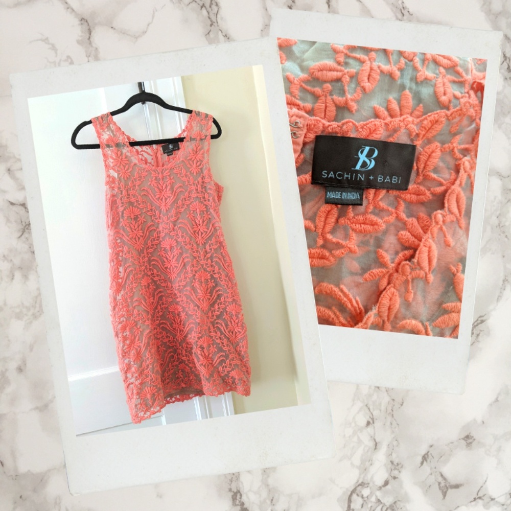 Sachin + Babi ▪ Embroidered Floral Tea Dress